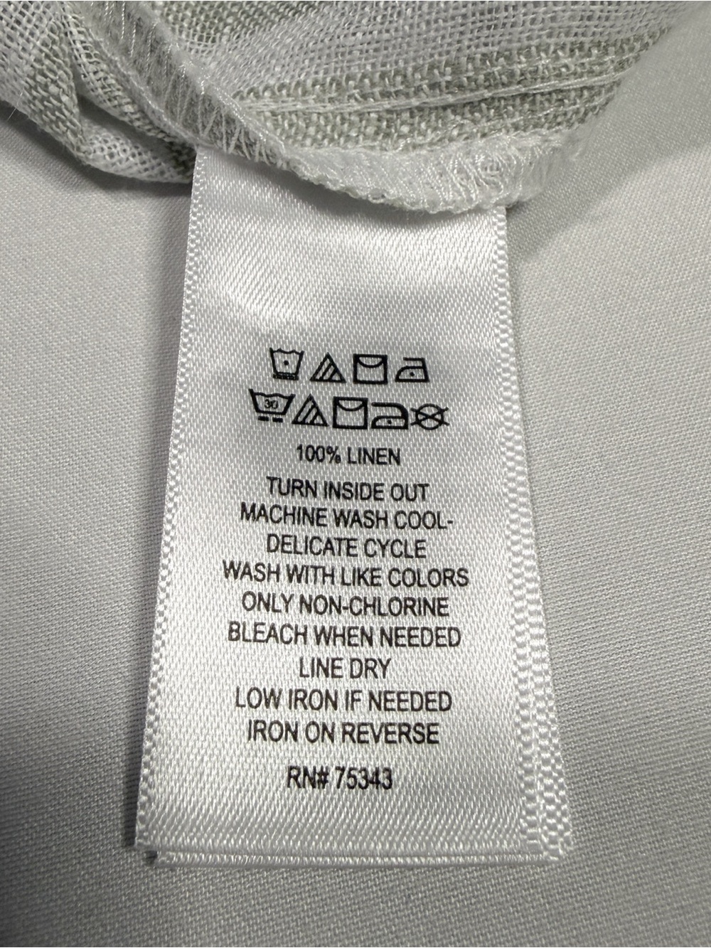 NWT Rachel Zoe 100% Linen Striped Shirt—Size L - Picture 2 of 7